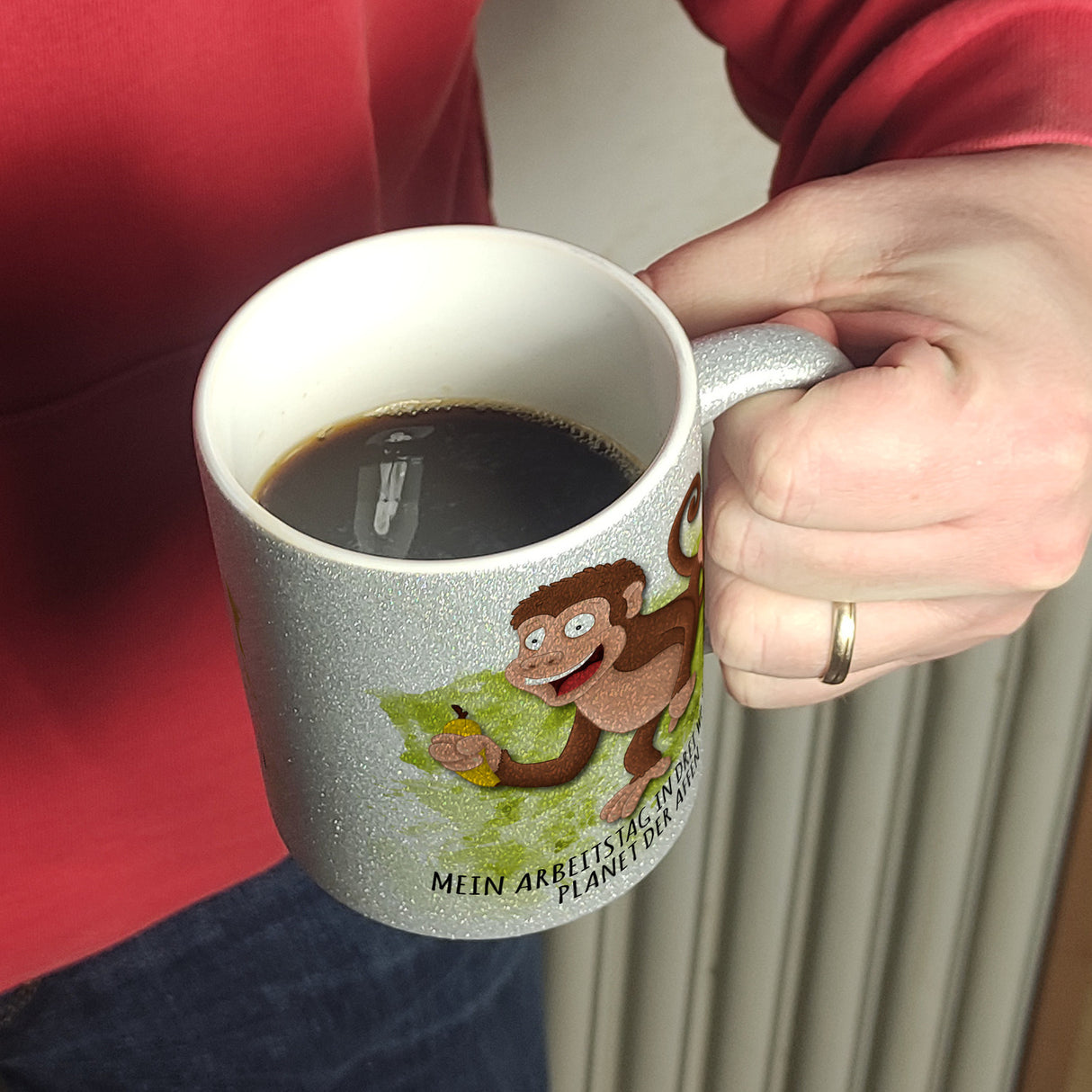 Mein Arbeitstag in drei Worten: Planet der Affen Kaffeebecher