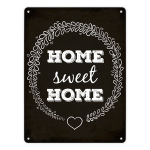 Home sweet Home Metallschild