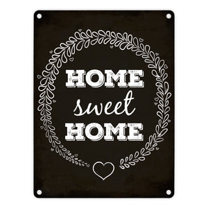 Home sweet Home Metallschild