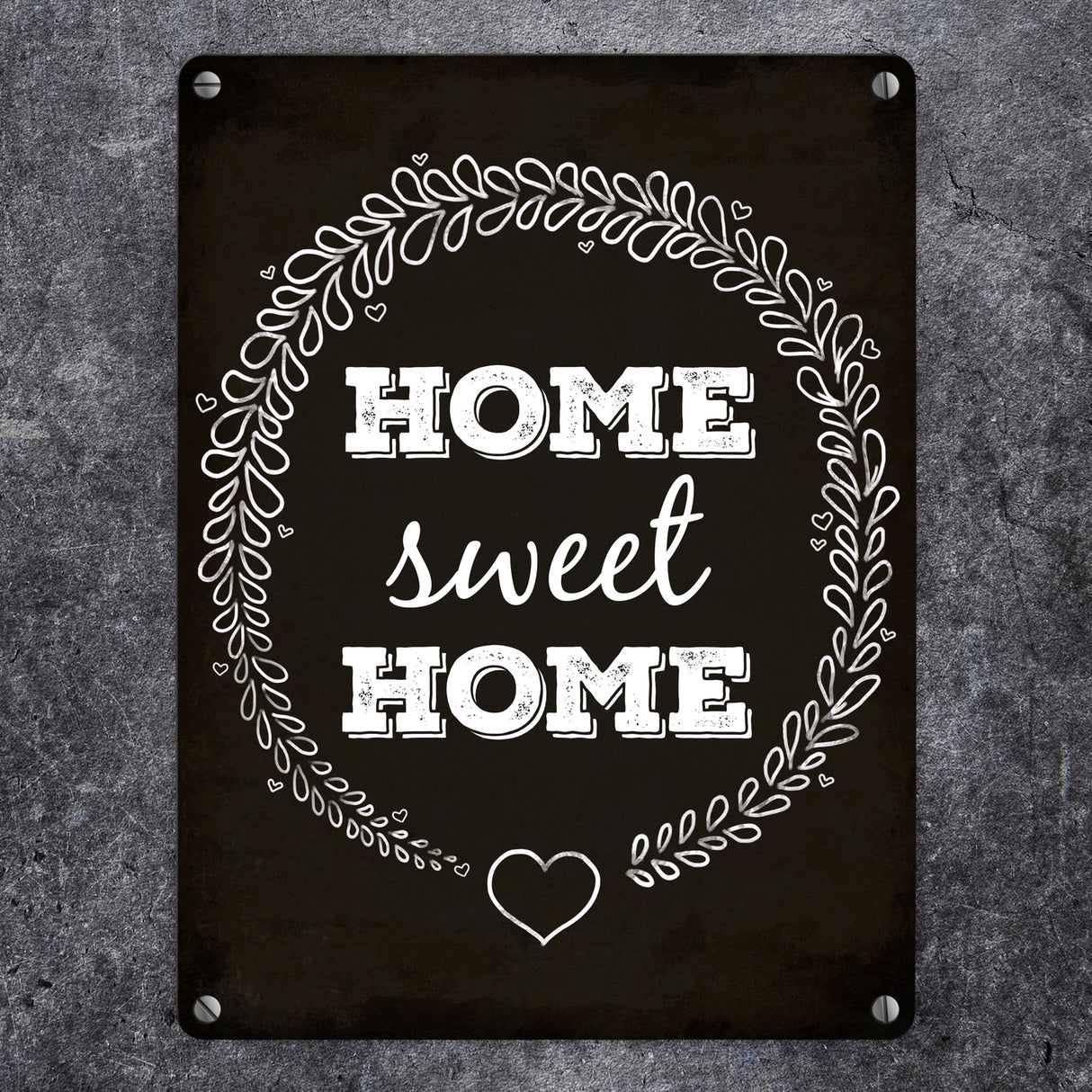 Home sweet Home Metallschild