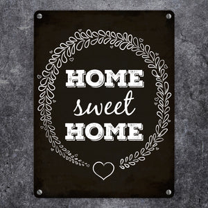 Home sweet Home Metallschild