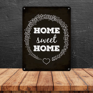 Home sweet Home Metallschild
