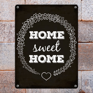 Home sweet Home Metallschild