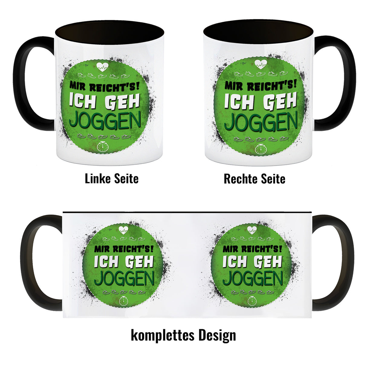 Mir reichts! Ich geh joggen Kaffeebecher