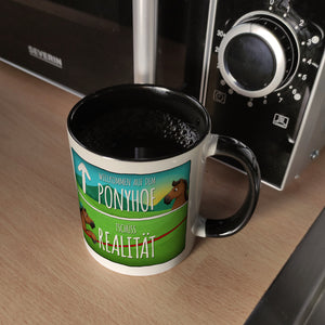 Willkommen auf dem Ponyhof... Kaffeebecher