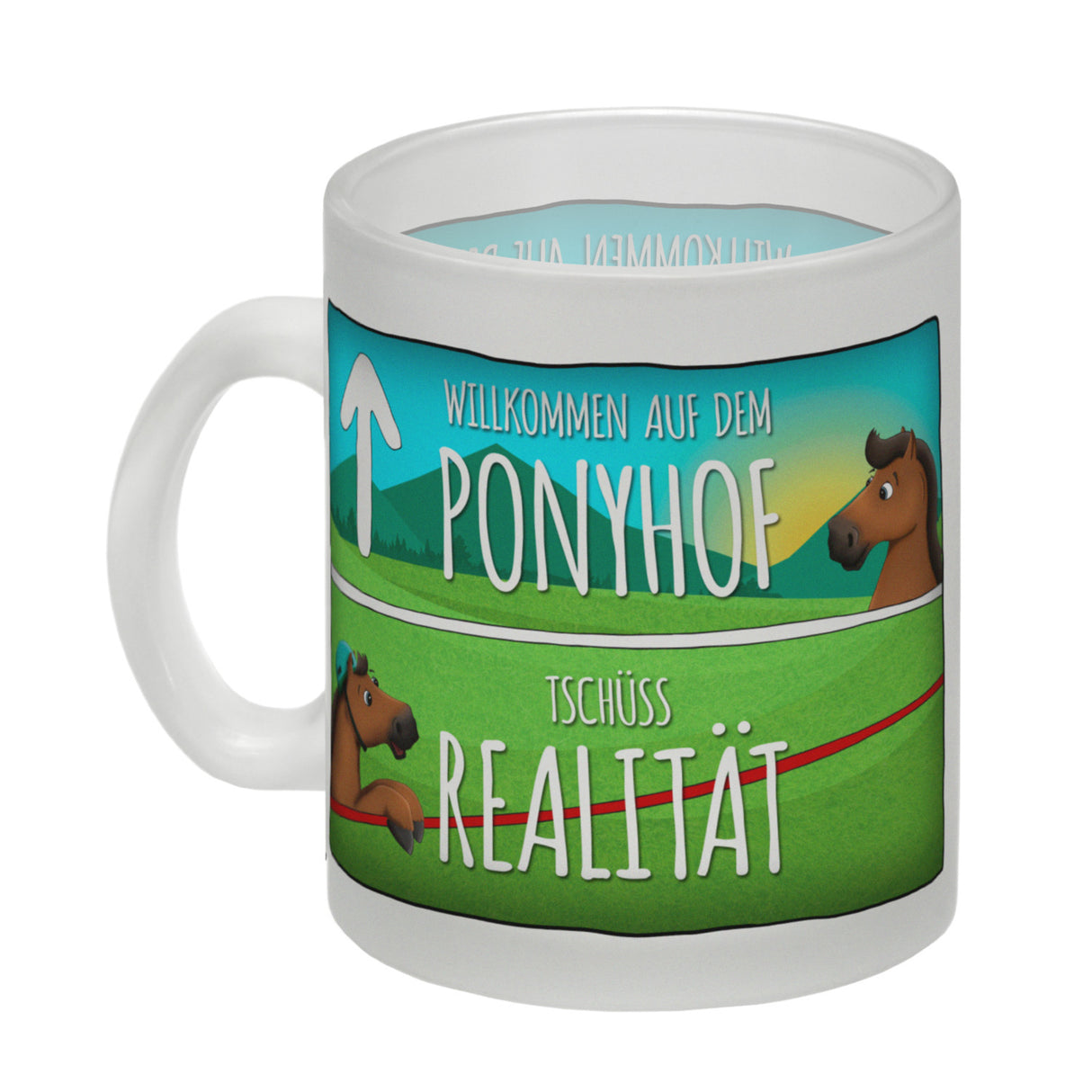 Willkommen auf dem Ponyhof... Kaffeebecher