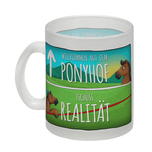 Willkommen auf dem Ponyhof... Kaffeebecher
