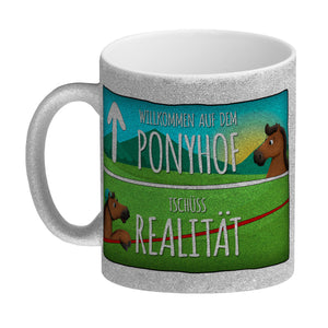 Willkommen auf dem Ponyhof... Kaffeebecher