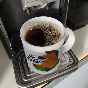 Ich hab keinen Bock Kaffeebecher mit Pferde Motiv