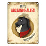 Metallschild mit Westernpferd Motiv für Pferdeanhänger - Pferde, Hängerschild, Westernreiten