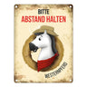 Metallschild mit Westernpferd Motiv für Pferdeanhänger - Pferde, Hängerschild, Westernreiten