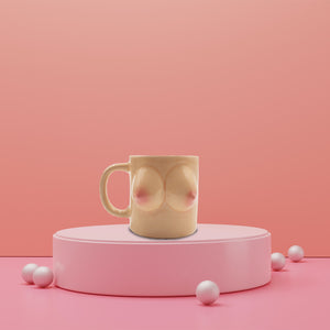 Brüste Kaffeebecher Titten Tasse mit abnehmbaren Bikinitop