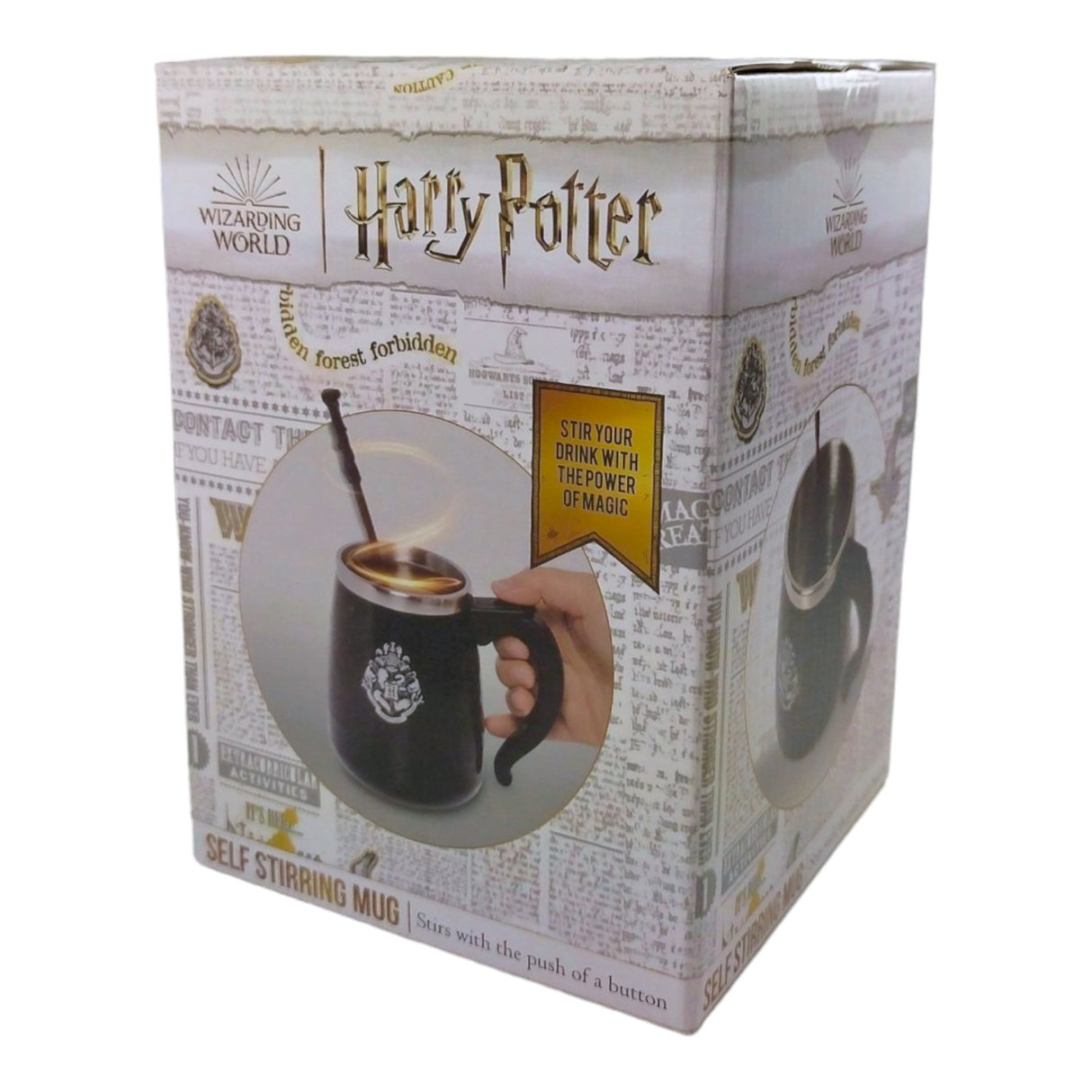 Harry Potter Kaffeebecher Fanartikel selbstrührende Hogwarts Tasse mit Zauberstab