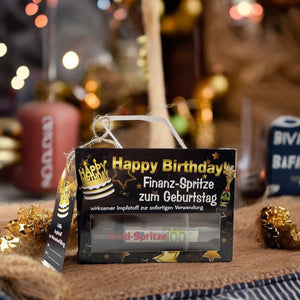 Finanzspritze Geldgeschenk Geld-Spritze mit Geschenkverpackung