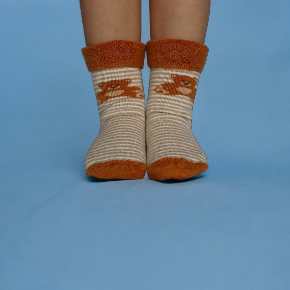 Teddybär Socken Cucamelon Kuschelsocken für Mama und Kind in 38-40 & 1-4 Jahre (2 Paare)