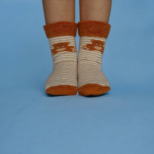 Teddybär Socken Cucamelon Kuschelsocken für Mama und Kind in 38-40 & 1-4 Jahre (2 Paare)