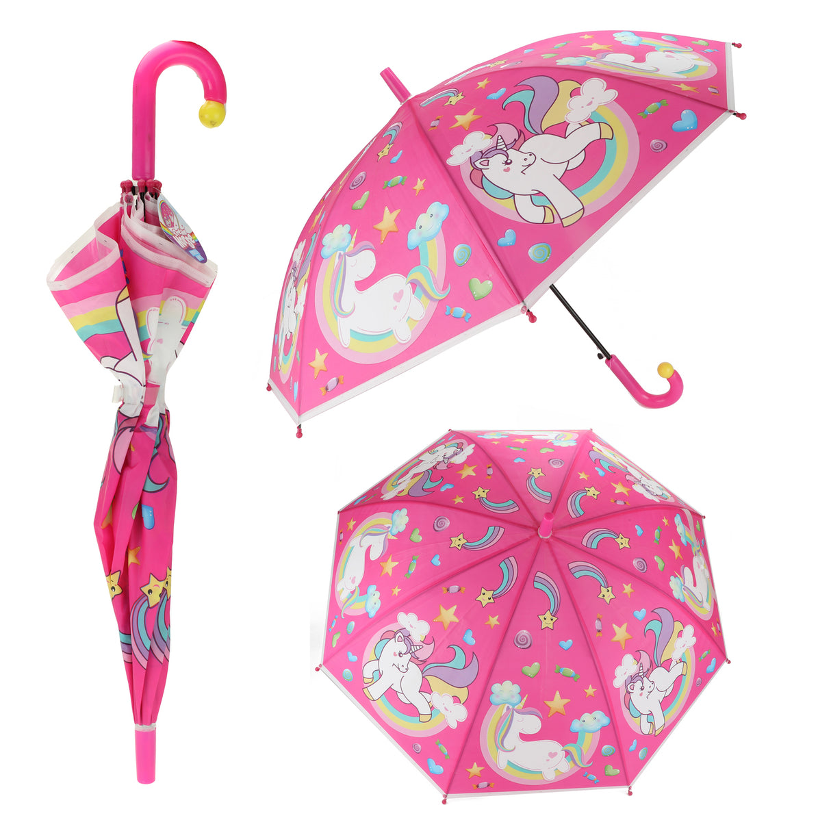 Einhorn Regenschirm für Kinder Unicorn Kinderregenschirm
