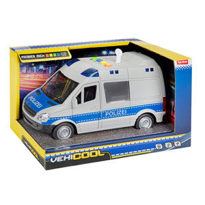 Polizei Van Spielzeugauto Polizeibus Automodell mit Friktionsmotor, Licht und Ton