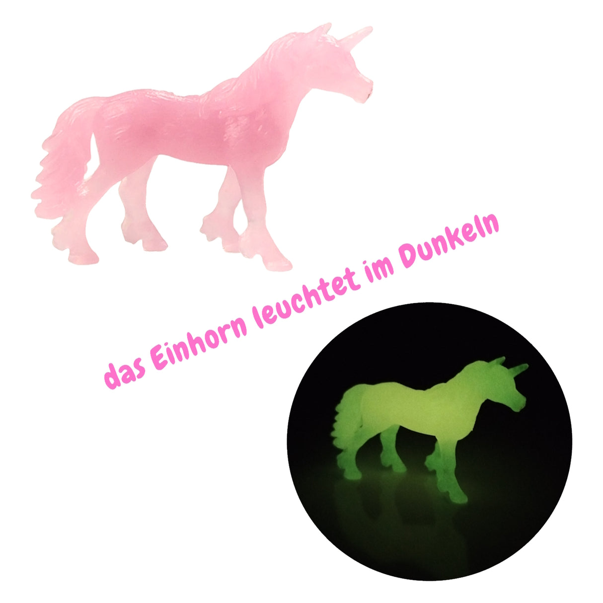 Einhorn Ausgrabungsset mit Meißel und Glow in the Dark Effekt