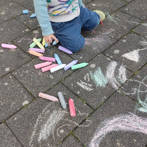 Straßenkreide in bunten Farben Straßenmalkreide im 24er Set