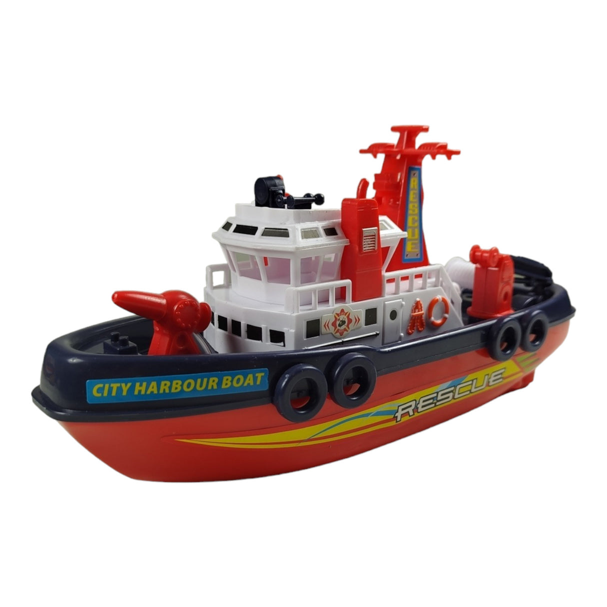 Feuerwehrlöschboot Badewannenspielzeug Feuerwehr-Boot mit Löschfunktion