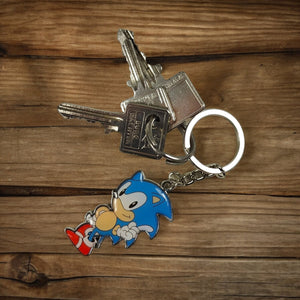 Sonic Glas mit Untersetzer und Schlüsselanhänger im Set