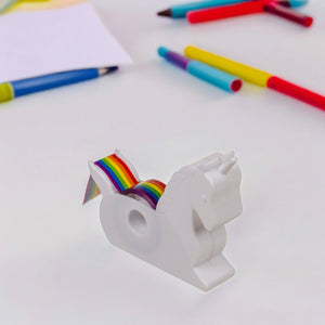 Einhorn Klebebandabroller Unicorn Abroller mit Regenbogen-Klebeband