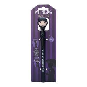 Wednesday Addams Fidget Kugelschreiber mit abnhembarer Figur