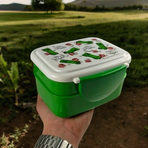 Minecraft Creeper & TNT Bentobox mit Gabel und Löffel