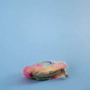 Regenbogen Emoticon Gesicht Geldbeutel bunte Mini Tasche