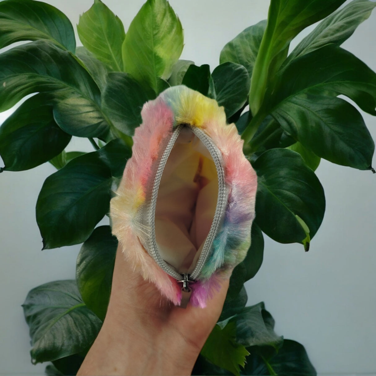 Regenbogen Emoticon Gesicht Geldbeutel bunte Mini Tasche