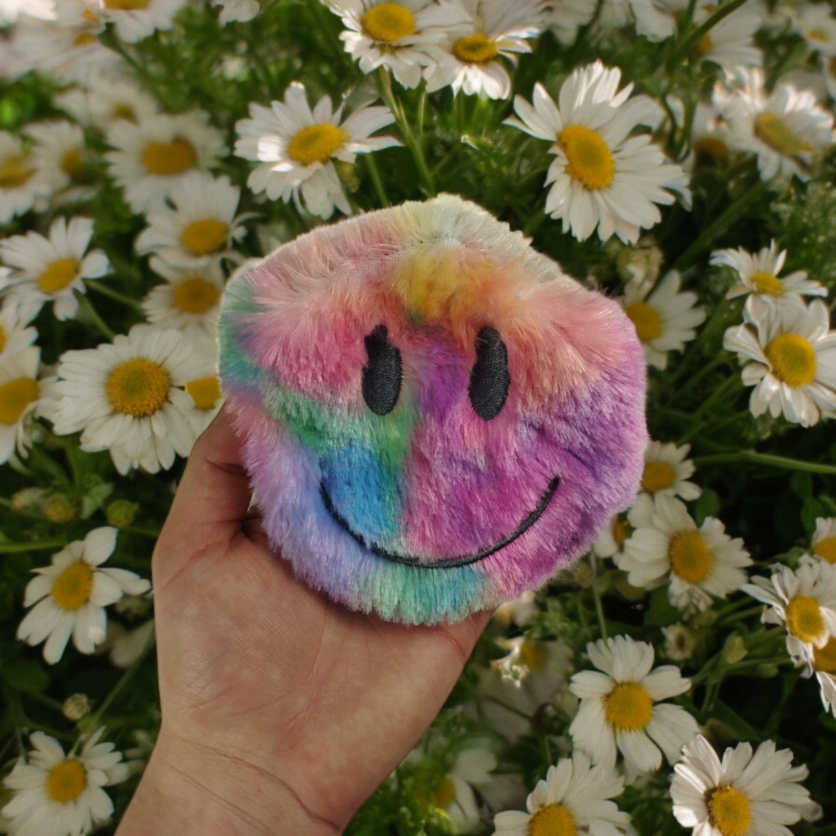 Regenbogen Emoticon Gesicht Geldbeutel bunte Mini Tasche