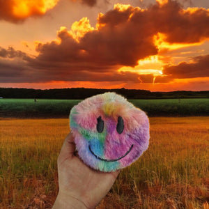 Regenbogen Emoticon Gesicht Geldbeutel bunte Mini Tasche