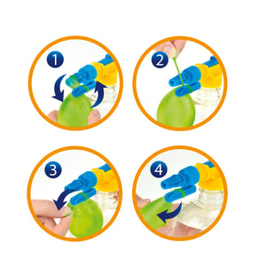 Splash Wasserballonpumpe mit 50 Wasserbomben
