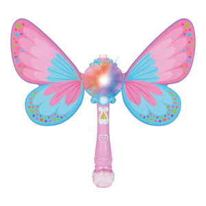 Schmetterling Seifenblasenstab mit Licht, Sound und Flügeln
