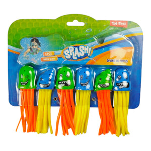 Splash Oktopus Tauchspiel Tauchringe für Kinder im 6er-Set