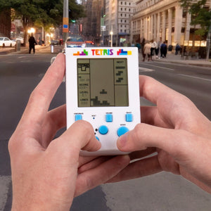 Tetris Retro Arcade Spiel Schlüsselanhänger mit Sound