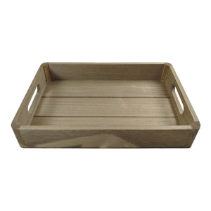Serviertablett Holzdeko - Dekotablett aus Holz