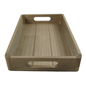 Serviertablett Holzdeko - Dekotablett aus Holz