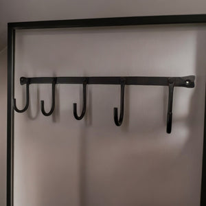 Vintage Kleiderhaken aus Metall Industrial Deko Garderobenhaken mit 5 Haken