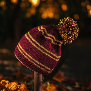 Harry Potter Hogwarts Bommelmütze Strickset mit Gryffindor Design für Erwachsene