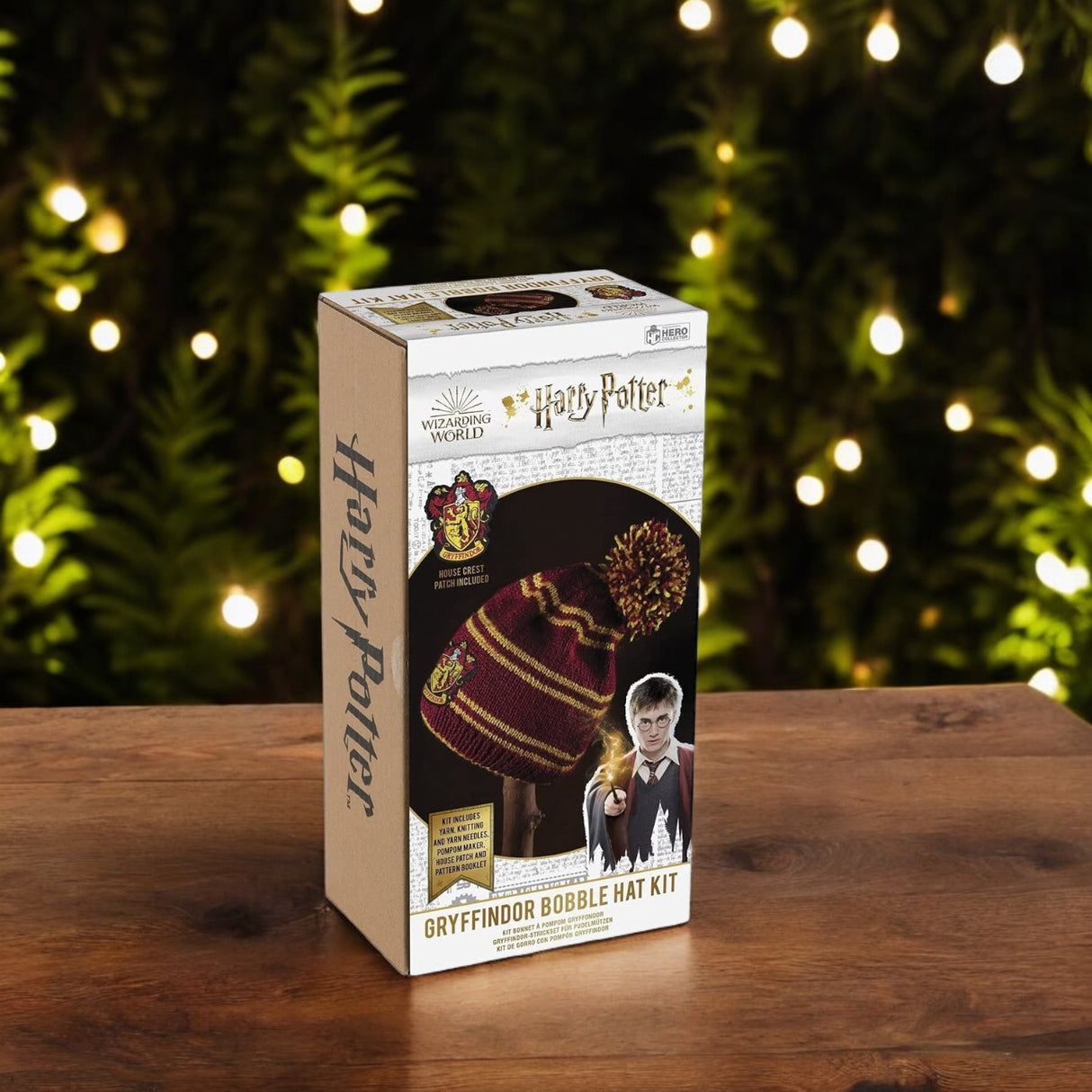Harry Potter Hogwarts Bommelmütze Strickset mit Gryffindor Design für Erwachsene