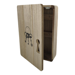 Industrial Living Schlüsselkasten aus Holz mit 6 Schlüsselhaken
