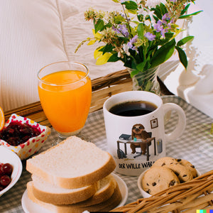 Der Wille war da Faultier Kaffeebecher