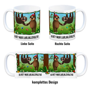 Du bist mein Lieblingsfaultier Kaffeebecher