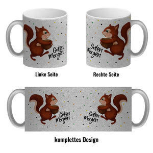 Guten Morgen Eichhörnchen Kaffeebecher