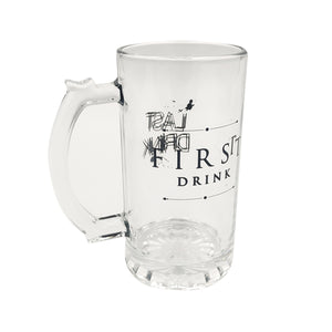 First Drink & Last Drink Bierkrug Internet-Hype Bierglas