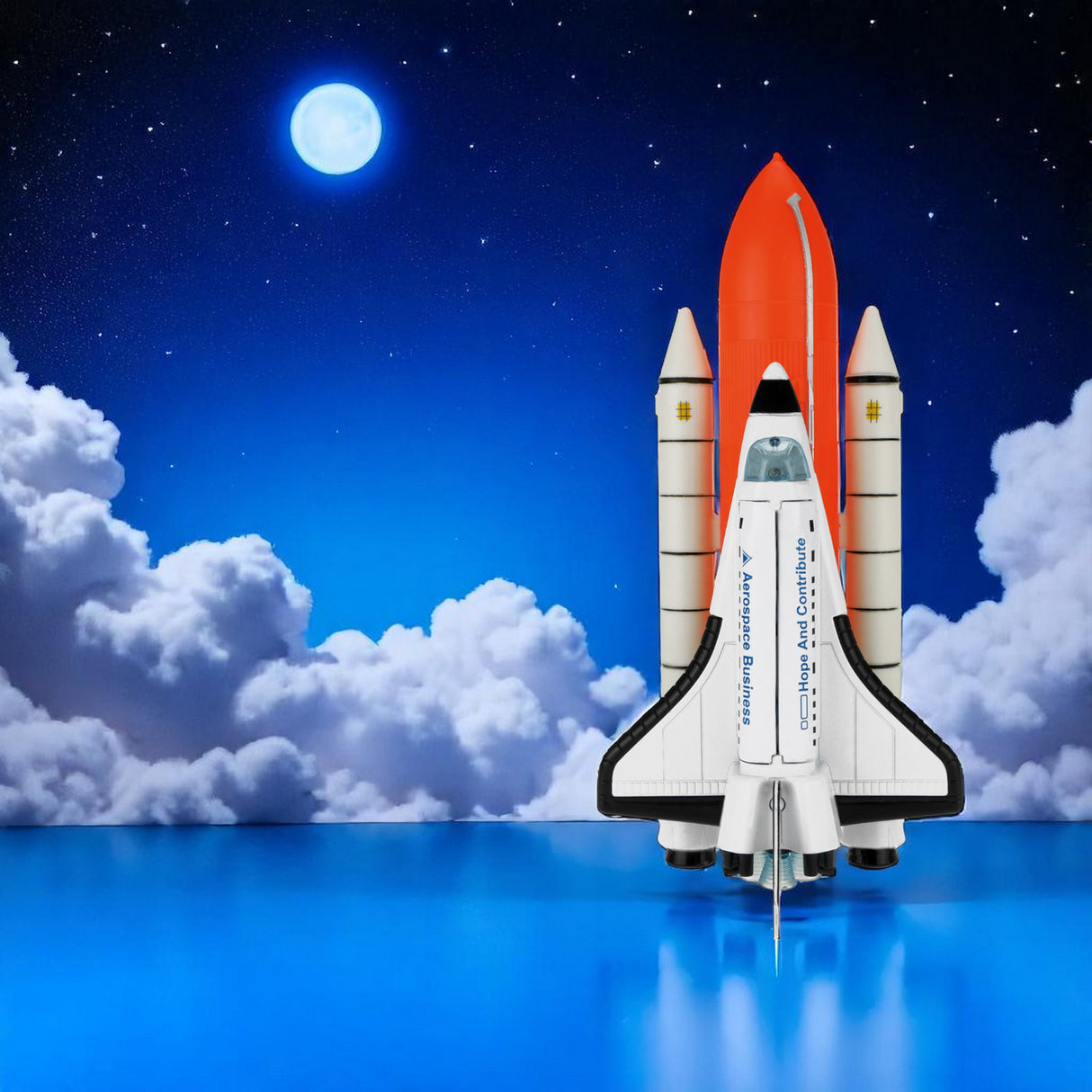 Raumfähre Space Shuttle Rakete mit Sound und Lichteffekt
