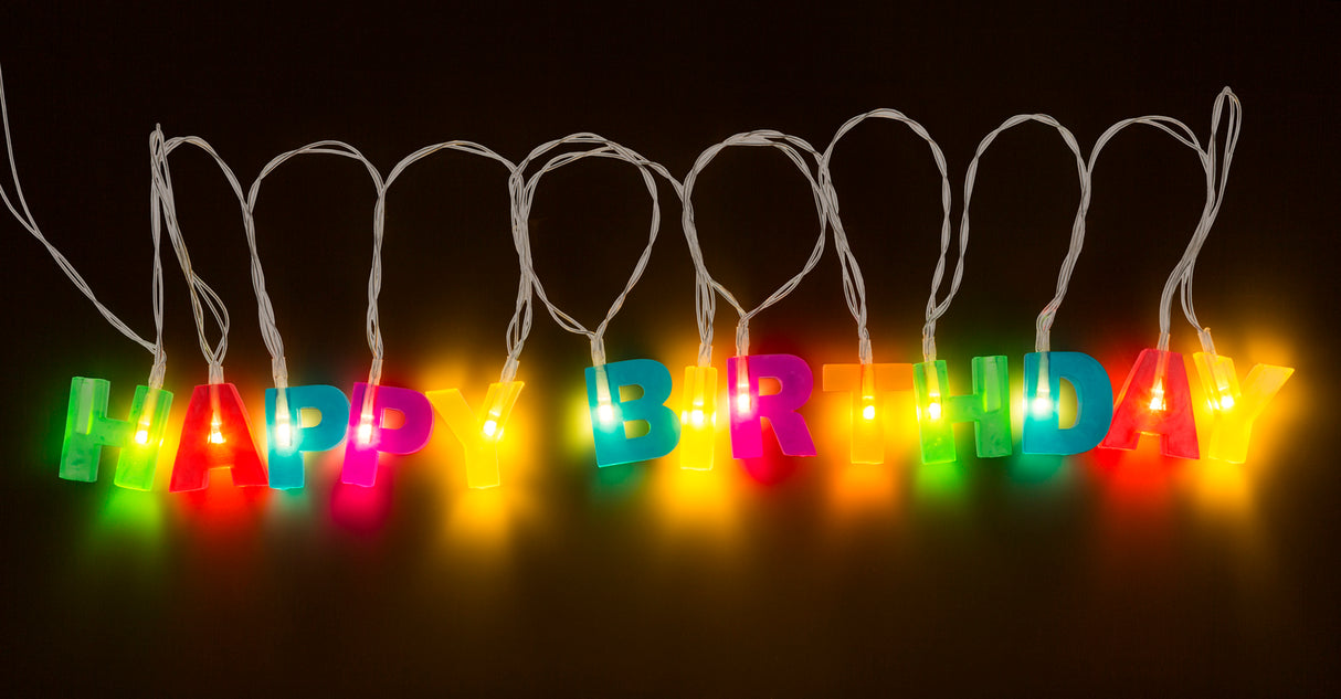 Happy Birthday Lichterkette Geburtstagsdeko