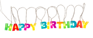 Happy Birthday Lichterkette Geburtstagsdeko